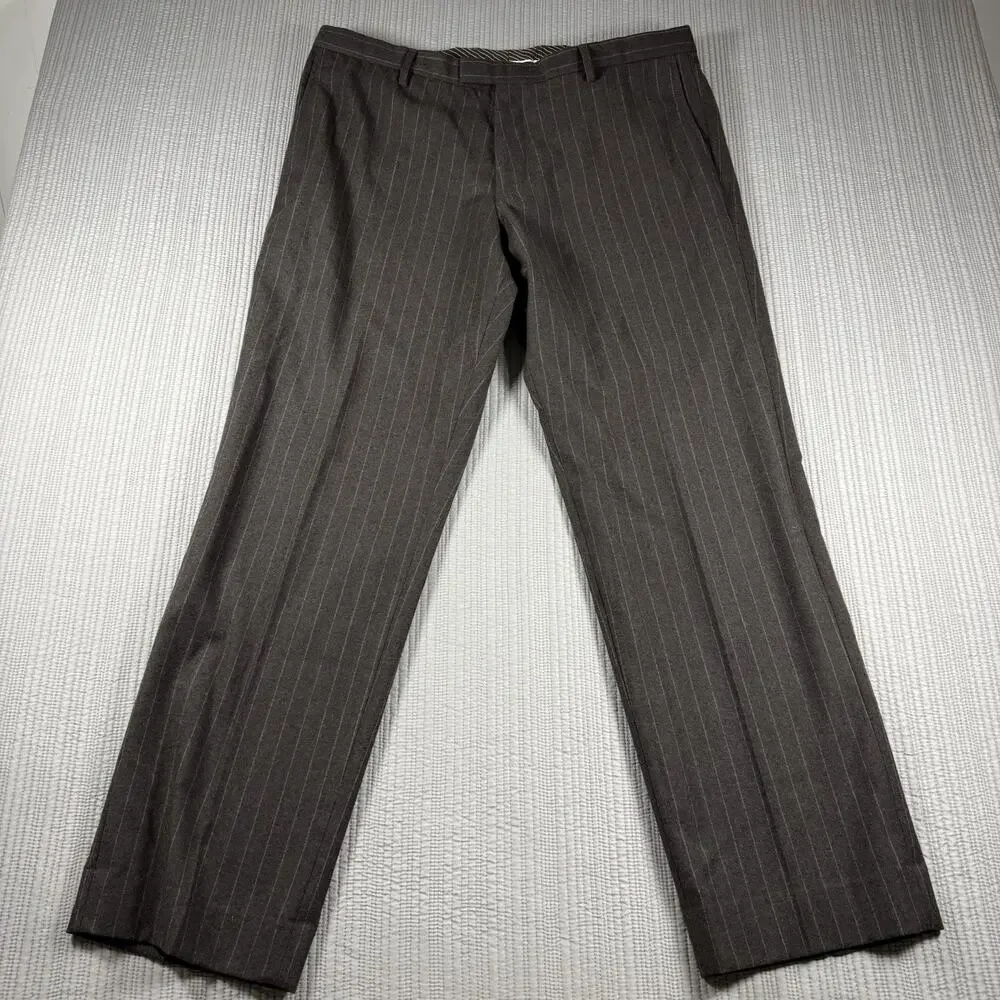 Banana Republic Dress Pants Mens 30 X 32 Gray 100% Wool Tailored Fit Trousers